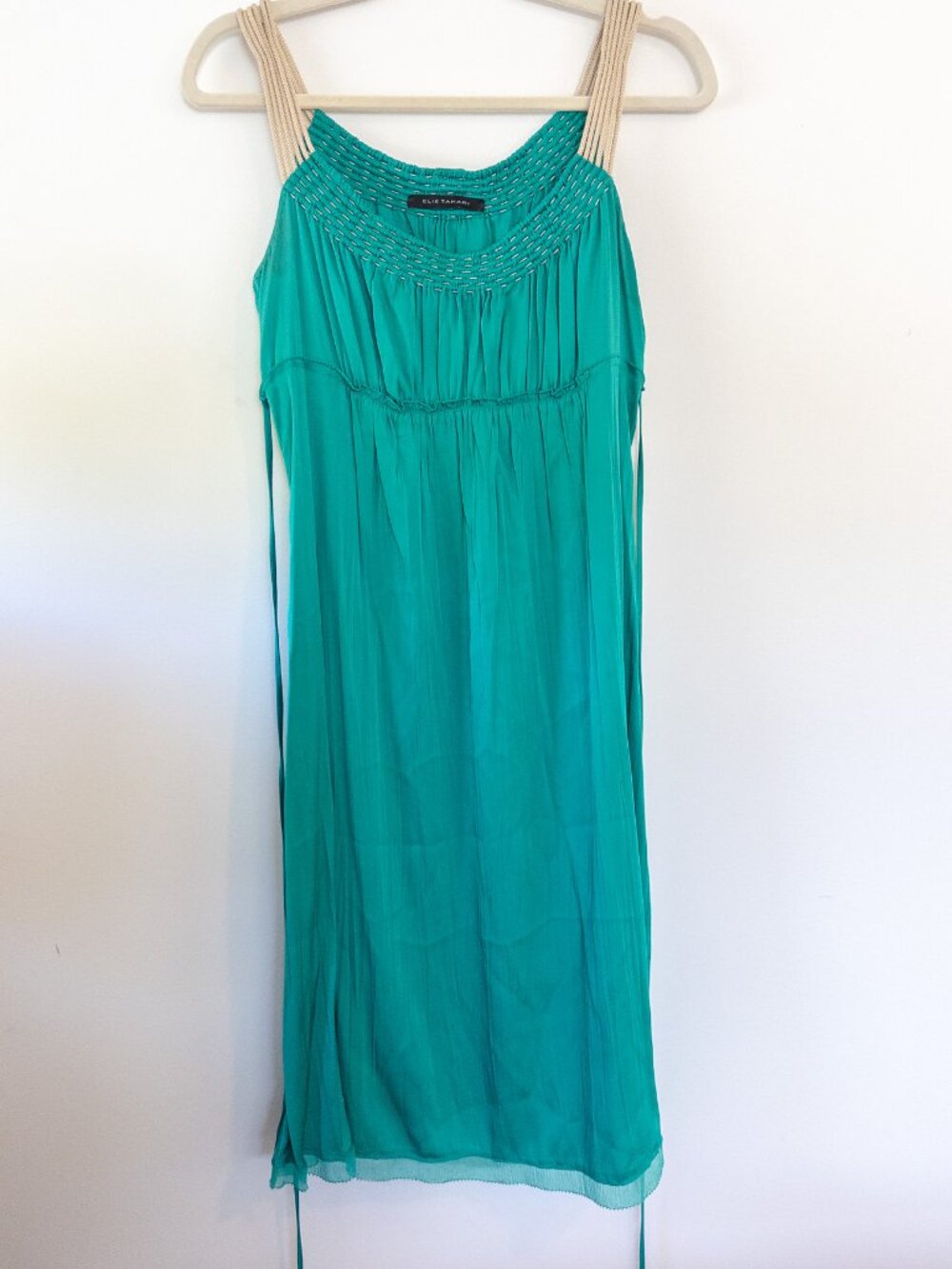 Teal Silk Elie Tahari Dress | Size 4